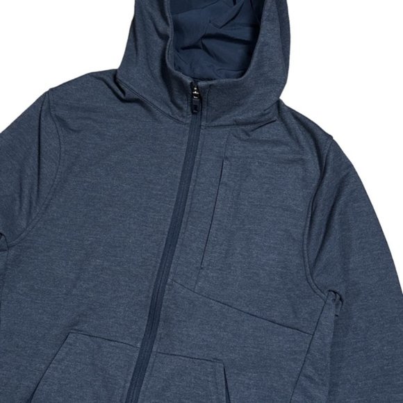 Lululemon City  Sweat Full Zip Navy Blue Fleece Hoodie Mens XS - Picture 2 of 7